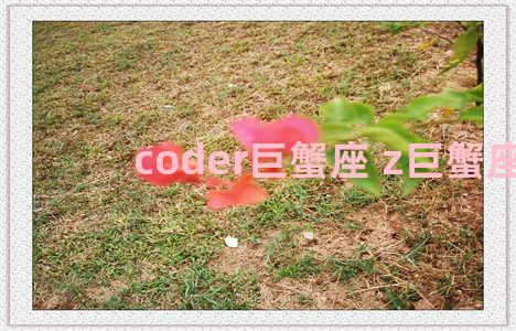 coder巨蟹座 z巨蟹座